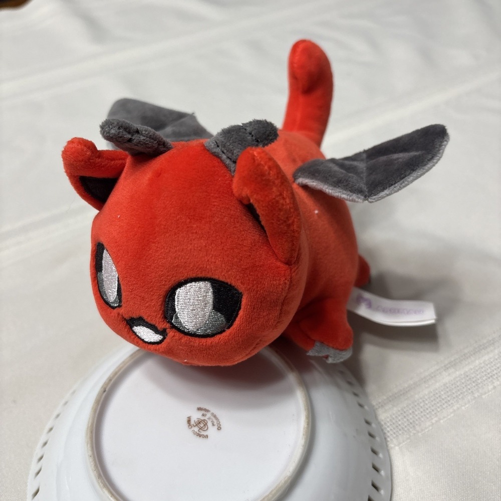 Aphmau MeeMeows Plush Devil Cat Red 6" With Wings + Horns YouTubers Merch